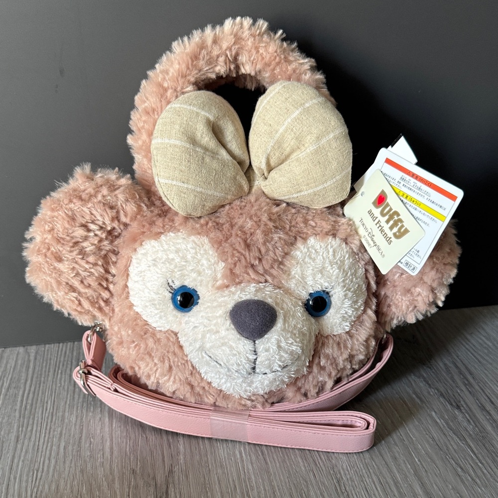 Tokyo Disney Sea Shellie May Plush Head Crossbody / Handbag NWT